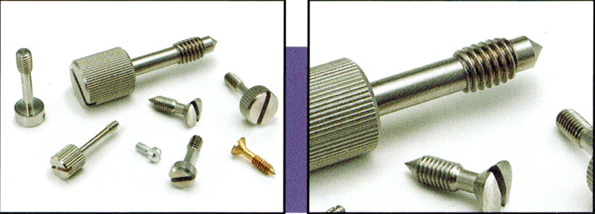 An array of Fascomp Electronic Captive Screws. Rivet Nut USA is a Fascomp Electronic Captive Screw Distributor.