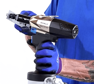 Bollhoff Neo P107, Rivet Nut USA P4107, pneumatic install tool, hydraulic installation tool