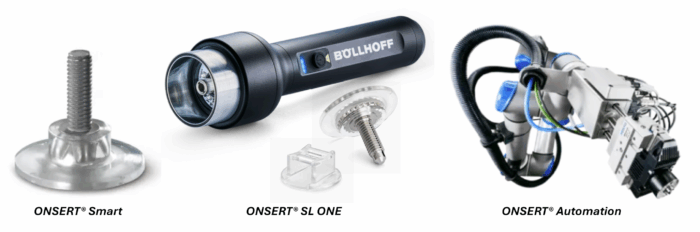 Bollhoff Onsert, Onsert Smart, Onsert SL One, Onsert Automation, Onsert Systems