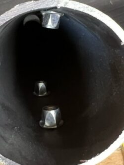 Bollhoff, Hex Nut, Installed Hex Nut, round tube